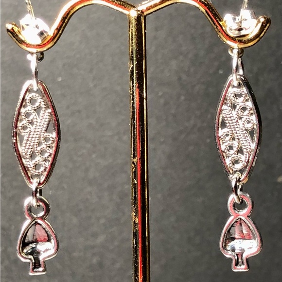 Mushrooms & silver filigree Pierced post’s Handcrafted multiple pairs available - Picture 4 of 6